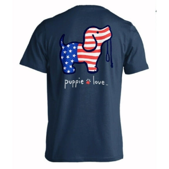 Puppie Love USA Pup Short Sleeve T-Shirt - XLarge
