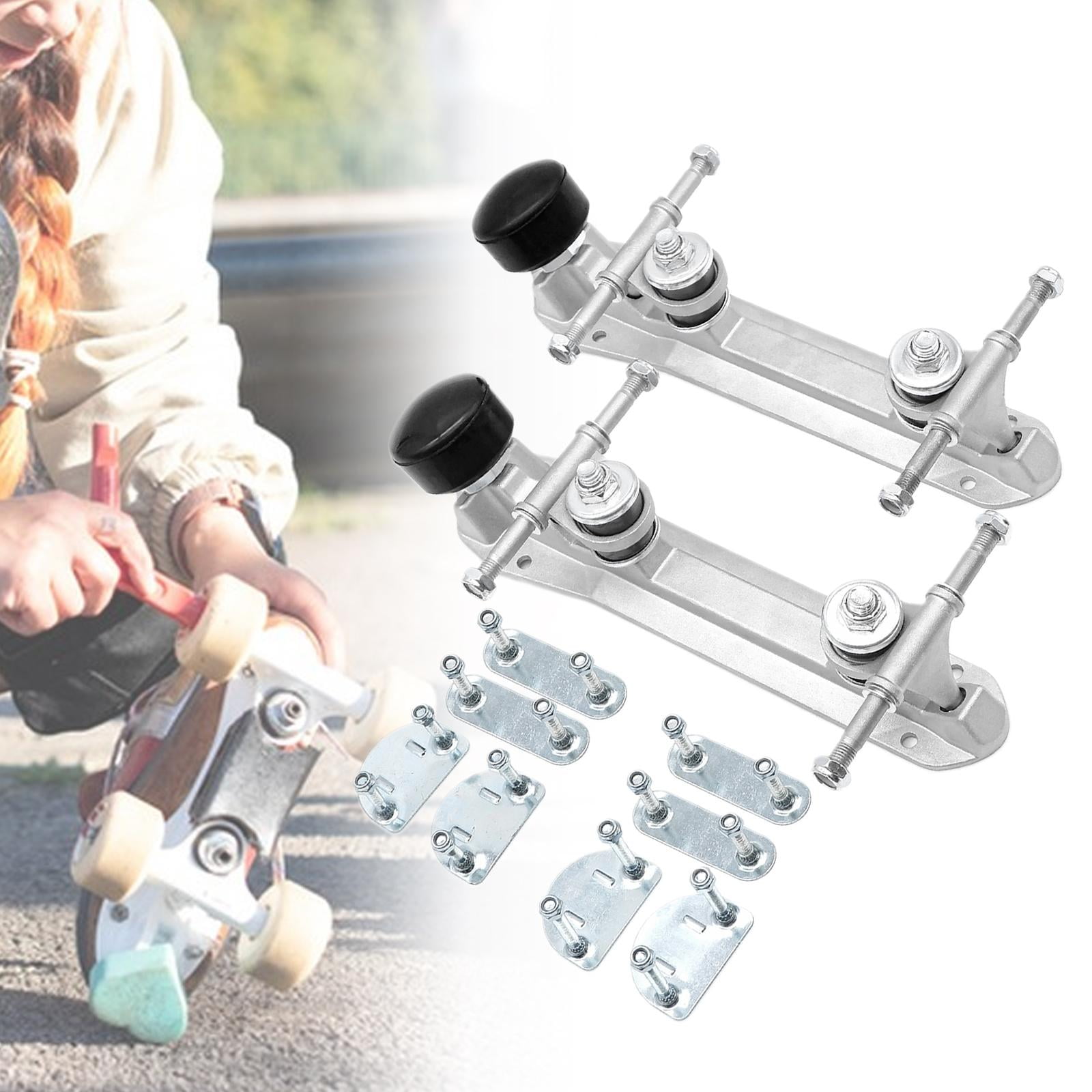 harayaa 1 Pair Roller Skate Base Roller Skating Shoes Hardware Four Wheels Skate .35cm