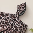 thumbnail image 5 of NZRVAWS Newborn Baby Girl Clothes Ruffle Fly Sleeve Leopard Print Crop Top and Solid Color Shorts Baby Girl Outfit Set 9-12 Months, 5 of 7