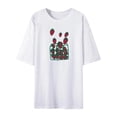 thumbnail image 2 of Camiseta para mujer, camiseta femenina, camisetas de manga corta, camiseta con cuello redondo, trajes, camiseta básica de moda, ropa para viajes, cami SG, 2 of 8