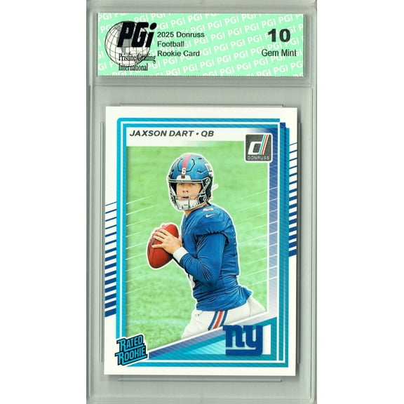 Jaxson Dart 2025 Donruss Football #400 Rookie Card PGI 10