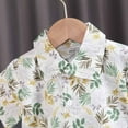 thumbnail image 4 of Fesfesfes Toddler Boys Hawaiian Outfit Kids Baby Boy Printed Tops and Shorts Casual Beach Wear Short-sleeved Dressy Tops and Shorts Clothes Set Summer Saving, 4 of 9