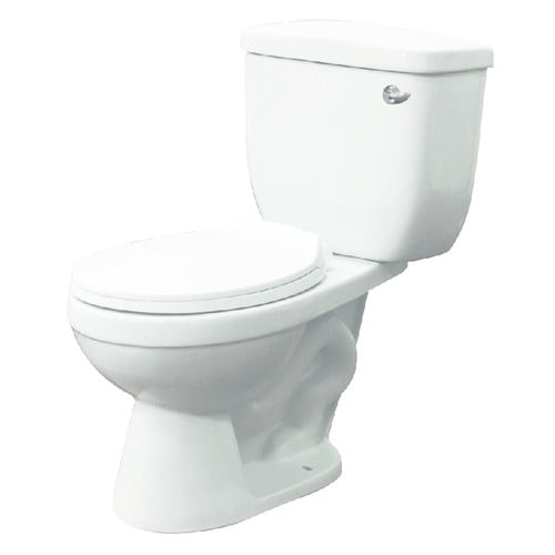 Transolid TB-1440-01 Round Vitreous China Toilet Bowl in White