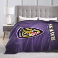 thumbnail image 3 of Manta de microfibra ultrasuave Baltimore Ravens, manta de microfibra de lujo para todas las estaciones, cálida para cama, sofá y viajes., 3 of 5