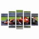 thumbnail image 1 of Cuadro Decorativo Auto Ferrari Fórmula 1 Juego De 5 Piezas 150x80cm Ideal Para Sala Oficina Taller Decoración Moderna, 1 of 5
