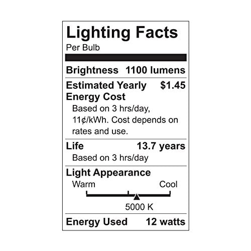 GE LED Light Bulbs, Frosted Daylight, 12-Watts, 1100 Lumens, 2-Pk.