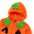 thumbnail image 3 of Esho 0-18M Baby Girl Boy Halloween Clothes Rompers Pumpkin Hooded Bodysuits Holiday Outfits, 3 of 8