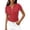 7# Vermilion, variant on Womens Tops Short Sleeve Henley Shirts 2026 Summer Ribbed Slim Fit Basic Casual Tee Blouse Trendy Spring Clothing Light Blue S