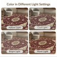 thumbnail image 7 of ODIKA 5'x7' Washable Area Rug Easy Care, Non-Shedding, Pet Friendly, Vintage Grey Traditional Ornate Symmetrical Border Vine Throw for Small Living Room, Bedroom, 7 of 7