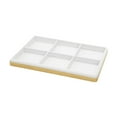 thumbnail image 2 of Segolike Bracelet Display Tray Storage Tray for Drawer 6 Grids for Rings Earrings Jewelry Organizer Bangle Holder for Showcase Selling White, 2 of 8
