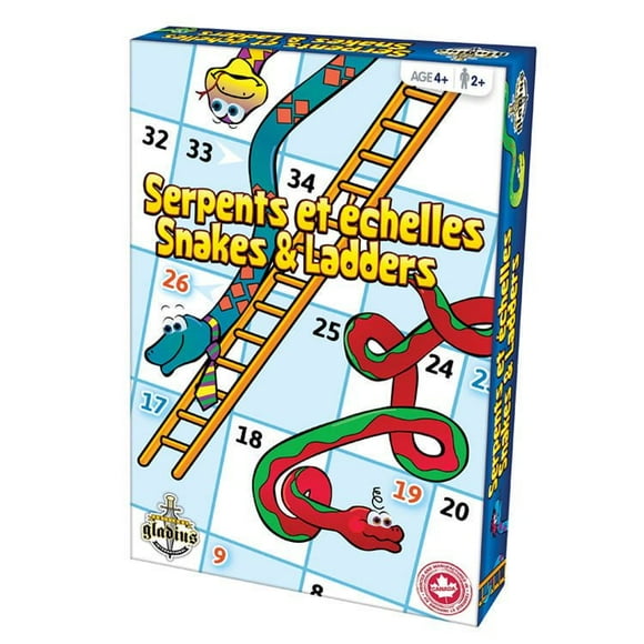 Editions Gladius Snakes And Ladders, A board game for all ages!