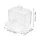thumbnail image 4 of Caja de 2 discos de algodón, estuche acrílico transparente, soporte para cosméticos, herramientas de maquillaje, 4 of 6