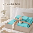 thumbnail image 5 of Beartech Polyester Bed Sheets Set 4 Piece King Size Sheet Set, Soft & Lightweight And Breathable Bedding Set, Fitted Sheet, Flat Sheet & 2 Pillowcases-Sky Blue, 5 of 11
