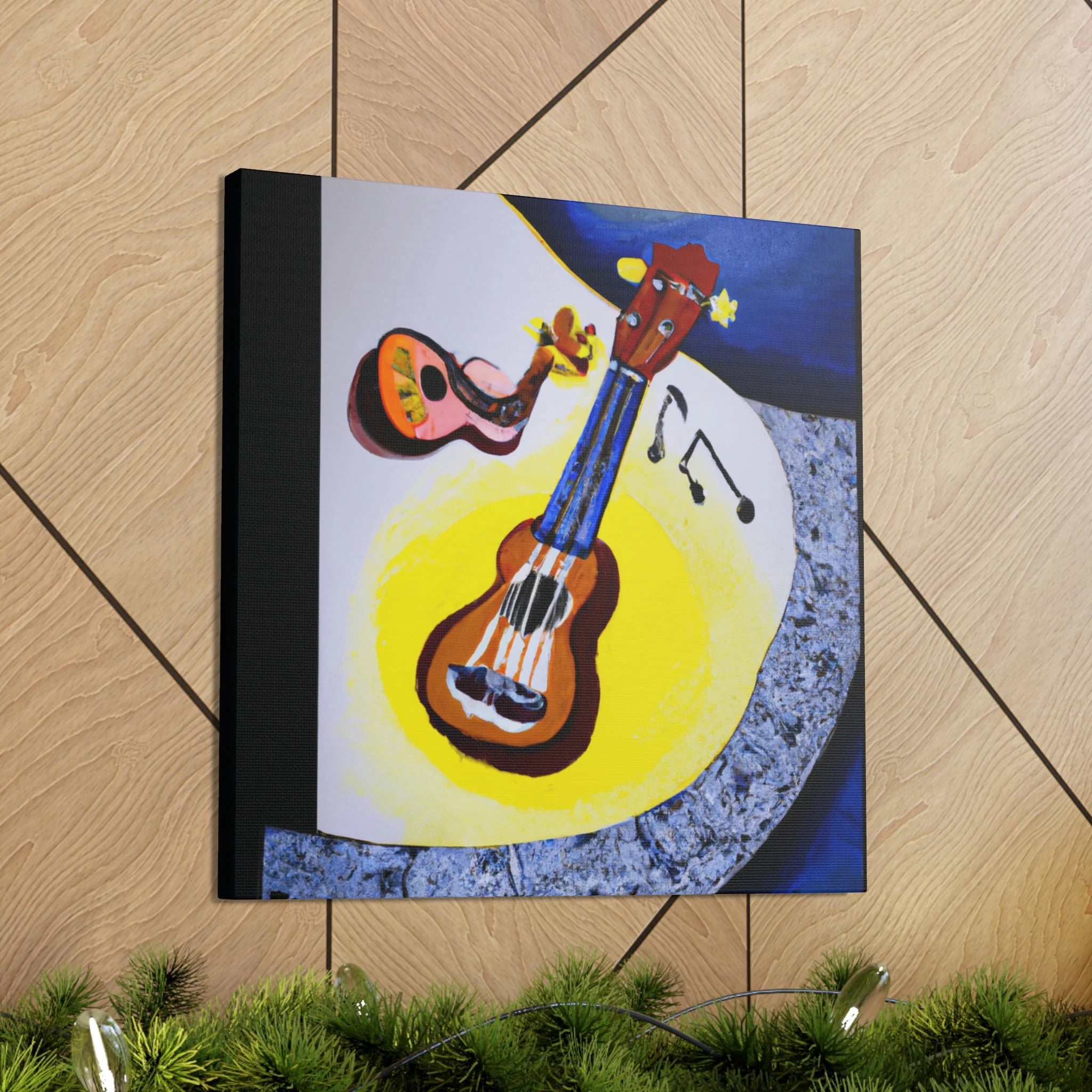 Ukelele Unfolds Surrealism - Canvas