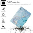 thumbnail image 7 of Allytech iPad 10th Generation Case 10.9 inch, iPad 10.9 inch Case Cover 2022, PU Leather Marble Pattern Auto Wake/Sleep Shockproof Folio Stand Women Men Case for iPad 10.9" 10th Gen, Blue Marble, 7 of 7