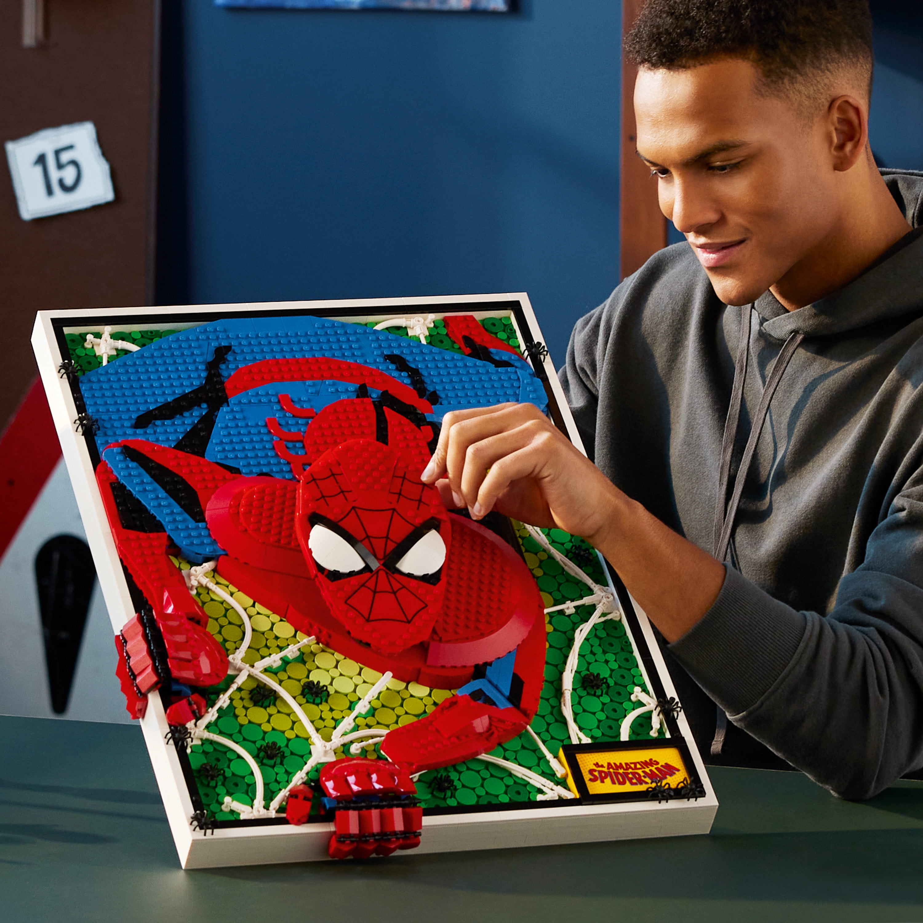Lego art spiderman sales
