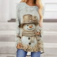 thumbnail image 2 of Winter Saving Talove Long Sleeve Shirts for Women Graphic Printed Sweatshirt Women Fall Clothes Loose Plus Size Pullover Tops Womens Tops For Workout Christmas Shirts, 2 of 5