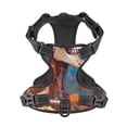 thumbnail image 4 of Lsque Artistic Orange Carnation Skull Dog Harness, No-Pull Pet Harness with 2 Leash Clips, Adjustable Soft Padded Dog Vest with Easy Control Handle for Large Dogs-Medium, 4 of 9