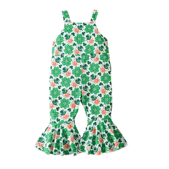 MZXELPRJD Baby Bubble Romper Toddler Girls 3 T Boys Clothing Sets St Patricks Day Cartoon Clover Easter Baby Girl Outfit Toddler Boy Holiday Outfit Baby Girl Onesie Girls Set
