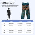 thumbnail image 4 of Sikiie Owl In Blue Pajama Pants Men, PJ Bottoms, Sleep & Lounge Pants-Medium, 4 of 6