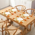 thumbnail image 2 of Autumn Dinner Placemats Set of 4 Orange Pumpkins and Maple Leaves, Fabric Placemats 12x18 Inch for Kitchen Dining Room, 2 of 8