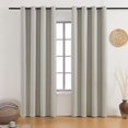 thumbnail image 1 of Blackout Curtains for Bedroom, Black Out Curtain 84 Inch Long Curtains for Living Room, Darkening Curtains Grommet Blackout Drapes Noise Reducing Thermal Insulated for Bedroom-(52x84in, Light Gray), 1 of 5