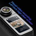 thumbnail image 3 of Camera 1.47" IPS Screen Action Camera 2.7K Video Thumb Camera with 180Rotatable Lens Support Wi-Fi Magnetic Attachments for Daily Travel Sports, 3 of 5