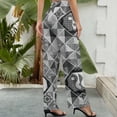 thumbnail image 3 of Wide Leg Pants Woman, Yin Yang With Black And White High Waist Knot Palazzo Pants for Women, Elastic Sweatpants Yoga Lounge Pants Trousers with Pockets Fall Pants for Women 2024, 3 of 6