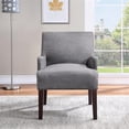 thumbnail image 3 of Main Street Fauteuil d'Appoint en Tissu Gris Ciment, 3 of 7