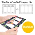 thumbnail image 4 of Yayeee Rocker Switch Wall Plate 1-Gang 4.6"x2.9" Home Decorative Outlet Cover, Colorful Space Cat, 4 of 6