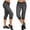 White, variant on Dasayo Athletic Workout Capris for Women Solid Knee Length Pants Drawstring Trouser with Pockets