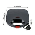 thumbnail image 3 of Sandwich Maker under $5! CQCYD Breakfast Sandwich Maker, Double-Sided Heating Waffle Panini Grill Machine, Non-Stick Cooking Appliance for Kitchen, 3 of 9