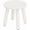 White, variant on Sturdy 11 Inch Solid Wood Step Stool, Non-Slip Small Foot Stool for Adults and Kids, for Bathroom Bedroom Kitchen and Plant Stand in Walnut Brown