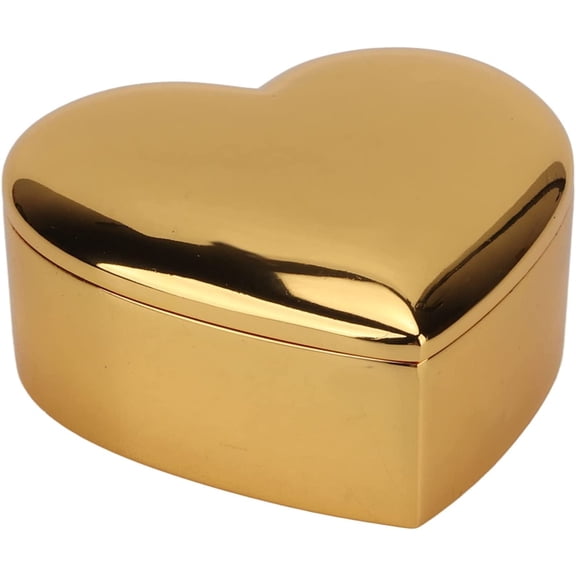 GYTY Heart Shaped Jewelry Box Vintage Jewelry Organizer Gold Portable Travel Jewelry Case Ring Jewelry Organizer for Girls Women