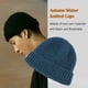 thumbnail image 3 of Minnieouse Gorros de invierno de punto de melón, gorros de protección de lana a la moda, jersey informal, gorro de Hip Hop, accesorios para esquí y Sombreros azul profundo Minnieouse AP010148-10, 3 of 6