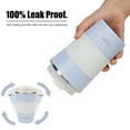 thumbnail image 4 of Aquaphile Travel Coffee Cup Leak proof Insulated Reusable Travel Coffee Mug Blue White 12 Fluid Ounces, 4 of 6