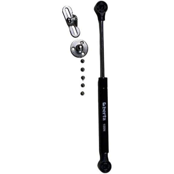 Berta (20 Piece, Black) 10 inch 100N/22LB Hydraulic Soft Open Gas Springs, Gas Strut for Cabinets, Cabinet Doors Lift Support, Gas Shocks, Lid Stay, Lid Support with Brackets and Installation Screws