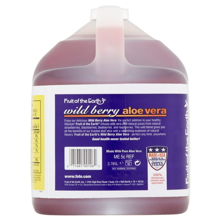 Fruit of the earth wild berry aloe vera juice 128 fl oz hotsell
