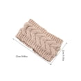 thumbnail image 3 of Bandeau d'Hiver pour Femmes, Élasticité, Chaud, Style Simple, Accessoires pour Cheveux, Couleur Peau, 3 of 6