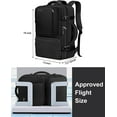thumbnail image 7 of Vancropak Expandable Carry on Backpack, Flight Approved 40L Travel Backpack with 3 Packing Cubes for Men Women, Black, 7 of 7