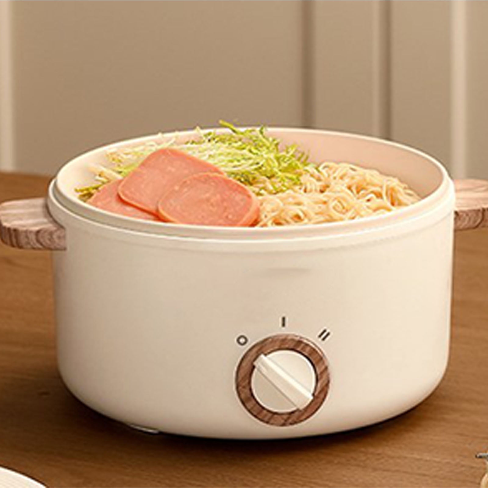ZX Electric Hot Pot Nonstick Mini Ramen Cooker Noodles Pot
