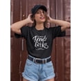 thumbnail image 2 of Read Books Custom Font T-Shirt Women -Image by Shutterstock, Female Large, 2 of 4