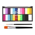 thumbnail image 1 of Body Paint Face Paint Palette, Professional Washable Palette with Brush for Kids style B, 1 of 8