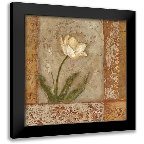 Bagnato, Judi 12x12 Black Modern Framed Museum Art Print Titled - Morning Floral I