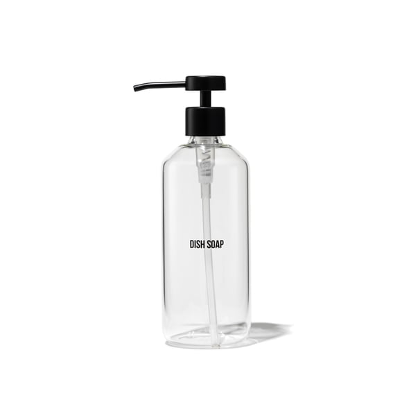 Dispensador de jabón para platos de vidrio para uso público, 500 ml, borosilicato