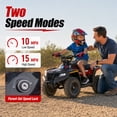 thumbnail image 6 of 36V Electric Four Wheeler,IVFJFV 500W Four Wheel with Disc Brake Off-Road Ride On Vehicle, Dual Speed Lock &Dual Speed 10mph Low /15mph High All Terrain Ride On Vehicle for Teen Riders,RED, 6 of 9