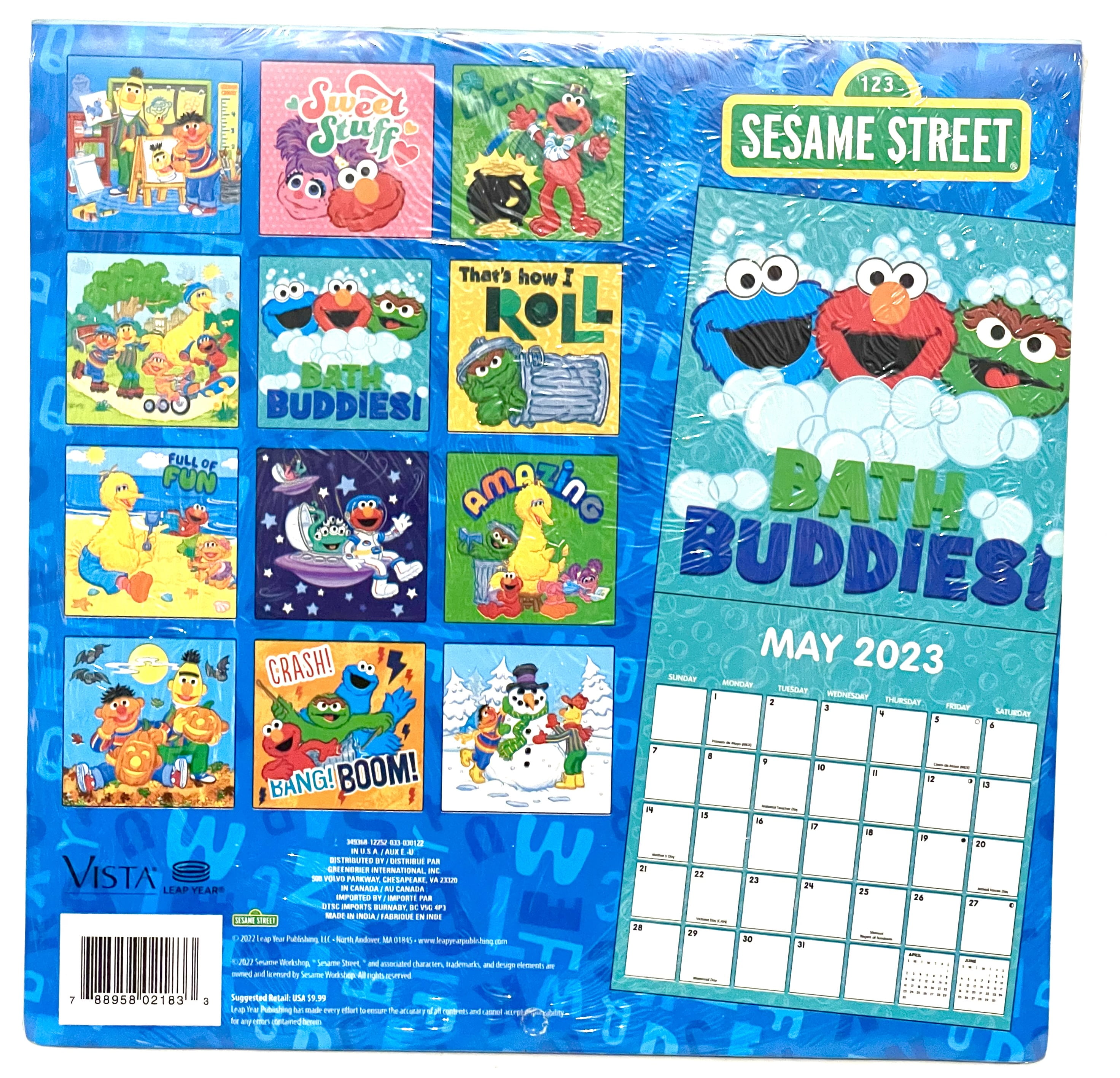 2023 Sesame Street 10"x 20” WALL CALENDAR - Walmart.com