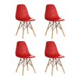 thumbnail image 1 of M&Iacute;O ES TUYO | Juego de 4 Sillas | Modelo Frida | Apilable Hecha con Polipropileno y Madera Maciza tratada | Multiusos para Oficina, hogar, Escuela, cafeter&iacute;a, Fonda, Bar | Color, 1 of 6