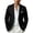 Black-2, variant on Mens Dress Jacket Solid Color Long Sleeve Work Blazers Jackets for Men Business Casual Suit Coat for Wedding Party Black XXXXL