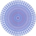 thumbnail image 1 of Ahgly Tapis d'Intérieur Lavable en Machine Carré Transitionnel Bleu Ciel, 3 Pieds Carré, 1 of 7